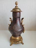 Boch Frères - Vaas - keramiek, brons en messing - Art