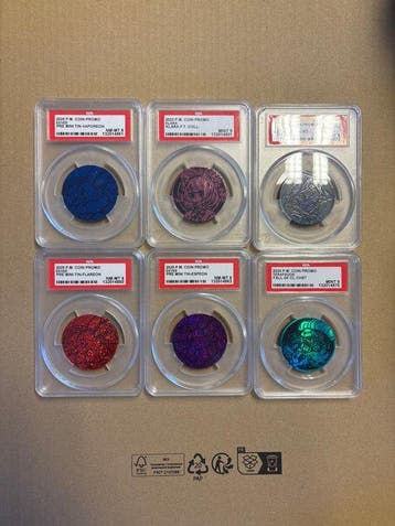 Pokémon - 6 Graded card 6 Graded Pokemon Coins! - PSA, Nieuw