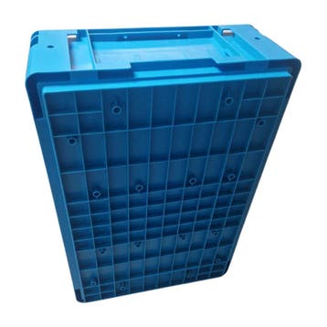 Stapelbak, 600x400x170 mm, euronorm, blauw kunststof,, Ophalen of Verzenden