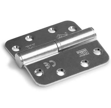 DX SKG3 Kogelstift paumelle ronde hoek 89x89 mm links staal, Verzenden, Nieuw