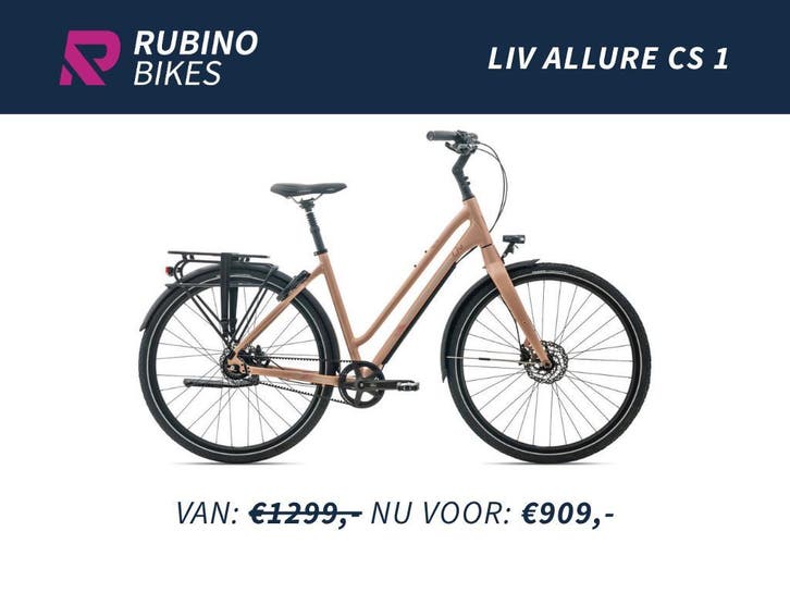 NIEUW - LIV ALLURE CS 1 STADSFIETS - M/L - 30% KORTING, Fietsen en Brommers, Fietsen | Dames | Damesfietsen, 50 tot 53 cm, Versnellingen