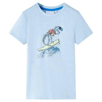 vidaXL Kindershirt 128 lichtblauw, Verzenden, Nieuw