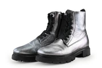 Red-Rag Veterboots in maat 36 Zilver, Kleding | Dames, Schoenen, Overige kleuren, Verzenden, Overige typen, Zo goed als nieuw