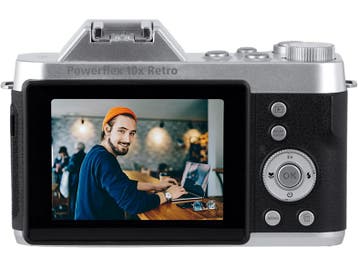 Rollei -  Powerflex 10x Retro Compactcamera  - Zwart, Verzenden, Nieuw, Overige Merken