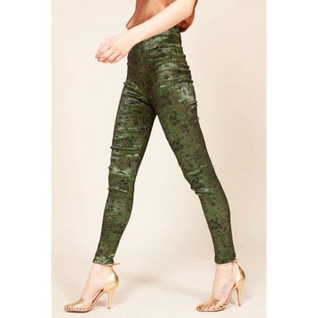 Mes Demoiselles • donkergroene legging Veronika • 36, Kleding | Dames, Mes Demoiselles, Verzenden, Nieuw, Maat 36 (S)