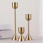 Luxe Gouden Metalen Kandelaar Elegante Tafelkandelaar, Verzenden, Nieuw