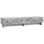 vidaXL TV-kast met lade Betongrijs 147 x 34,5 x 30 cm, Minder dan 50 cm, Verzenden, Nieuw, Minder dan 100 cm