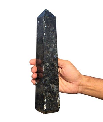 KAMR GEM Natuurlijke Larvikiet Kristalltoren 280mm