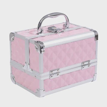 Homcom Make-up Koffer & Cosmetica Organizer - Compact & Roze, Verzenden, Nieuw
