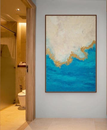 Irina Morisch - Golden wave Nr.10- XXL abstract artwork-