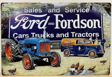 Ford en Fordson reclamebord, Verzamelen, Merken en Reclamevoorwerpen, Ophalen of Verzenden, Nieuw