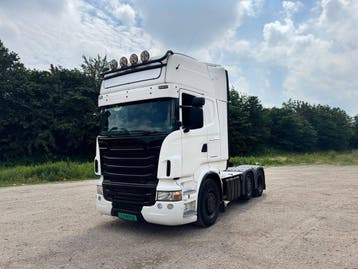 Veiling: Chassis Cabine Scania R500 V8 6x2 Diesel 500pk 2012, Automaat, Scania, Wit, Diesel
