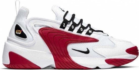 Nike Zoom 2K Heren Sneakers - White/Black-Gym Red-White - Ma, Kleding | Heren, Schoenen, Nieuw, Verzenden