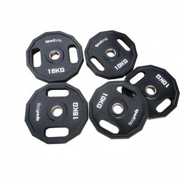 Sportbay® Olympische Halterschijven CPU | 50 mm, Sport en Fitness, Fitnessmaterialen, Verzenden, Nieuw, Benen, Halterschijven