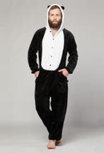 Onesie Kung Fu Panda Pak M-L of 170-176 Pandapak Kostuum Zwa, Carnaval, Maat 48/50 (M), Nieuw, Ophalen of Verzenden