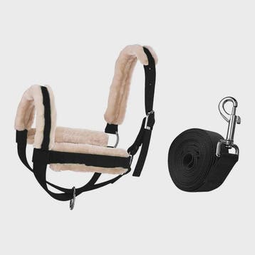 Verstelbare Nylon Halster met Lijn voor Paarden, Koeien, Sch, Verzenden, Nieuw