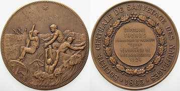 Brons medaille 1924 Frankreich Dritte Republik 1870-1940, Verzenden