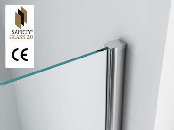Aanbieding: Wiesbaden inl.douche Safety Glass 10mm NANO, Ophalen of Verzenden, Nieuw