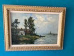 Barend Brouwer (1872-1936) - De Rijn bij Milligen