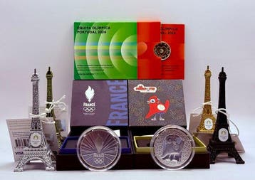 Frankrijk, Portugal. 2 Euro / 10 Euro 2023 (3 monnaies)