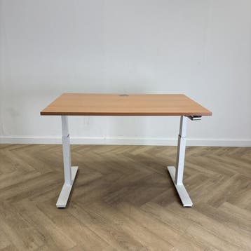 slingerbureau 120x80 cm, beuken - wit - Gratis Bezorging, Gebruikt, Ophalen of Verzenden, Wit