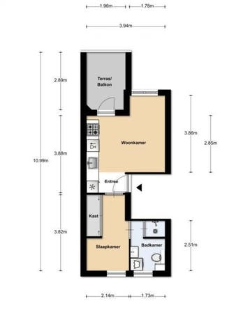 Te Huur 2 Appartement Coornhertstraat In Utrecht, Huizen en Kamers, Utrecht-stad, Direct bij eigenaar, Appartement, Utrecht
