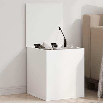 vidaXL Opbergbox 40x42x46 cm bewerkt hout wit, Huis en Inrichting, Woonaccessoires | Kisten, Verzenden, Nieuw
