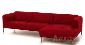 Loungebank Bern - loungebanken - Rood, Nieuw, Leer