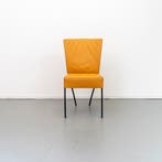 10x Montis Spica Stoel Leem Leer - Zwart Frame, Huis en Inrichting, Stoelen, Ophalen, Zo goed als nieuw, Overige kleuren, Leer