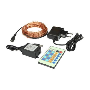 LEDmaxx 20 meter koperkabel met 200 leds incl. afstandsbe..., Huis en Inrichting, Ophalen of Verzenden, Nieuw