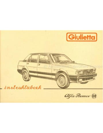 1983 ALFA ROMEO GIULIETTA INSTRUCTIEBOEKJE NEDERLANDS, Auto diversen, Handleidingen en Instructieboekjes