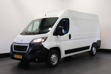 Peugeot Boxer 2.2 BlueHDi L2H2 140PK - EURO 6, Stof, Gebruikt, Wit, Lease