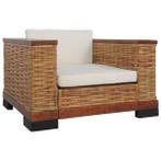 Fauteuil Rattan Bruin | Retourdeal 62% Korting, Minder dan 50 cm, Minder dan 75 cm, Nieuw, Ophalen of Verzenden