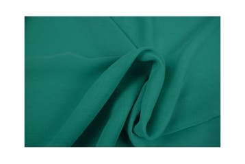 15 meter chiffon stof - Turquoise, Overige kleuren, 120 cm of meer, Ophalen of Verzenden, Polyester