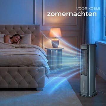 2dekans | tectake® 4-in-1 Luchtkoeler Alaska - 5L Watertank, Ophalen of Verzenden, Zo goed als nieuw