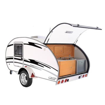 Te huur: Gobanna 1500 Brake(330 KG) B-rijbewijs mini caravan, Ophalen