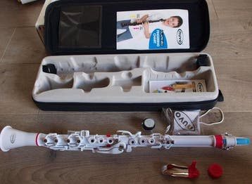 Nuvo - Clarineo, white-pink, C-tuning - - Klarinet (Zonder, Nieuw