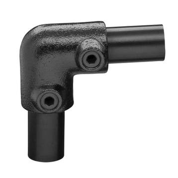 Buiskoppeling Kniestuk Ø 21,3 mm Zwart Gelakt, Verzenden, Nieuw