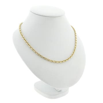 Gouden ankerschakel ketting, Ophalen of Verzenden, Gebruikt, Goud, Goud