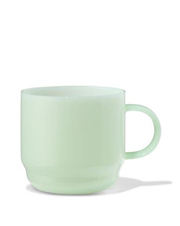 HEMA Koffiekopje 260ml glas groen, Huis en Inrichting, Keuken | Servies, Verzenden, Nieuw