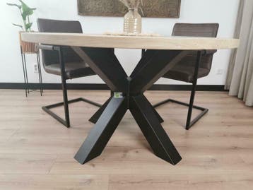 Ronde tafel van Massief eiken 120, 130, 140 GRATIS BEZORGD, Overige houtsoorten, Rond, Nieuw, Vijf personen of meer