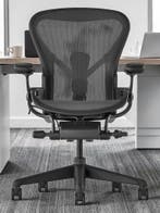 Als nieuw Herman Miller Aeron Remastered - 7 Jaar Garantie, Verzenden, Zwart, Zo goed als nieuw, Bureaustoel