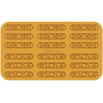 Silikomart Siliconen Mat Lampo (18x) 13,1x2,6x0,2cm, Hobby en Vrije tijd, Verzenden, Nieuw