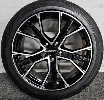 All Season set | VW Caddy 5 | 18 inch | GMP Gunner Black Pol, Auto-onderdelen, Banden en Velgen, 18 inch, Bestelwagen, Banden en Velgen