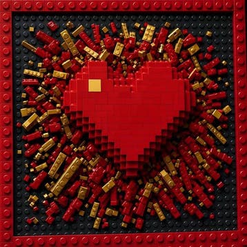 daveY - Lego 8-Bit Extra Life (Pixel Heart), Nieuw