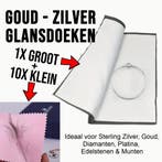 Professionele Goud & Zilver Poetsdoek – 1x XL 25x31cm + 10x, Verzenden