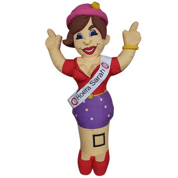 Te huur sarah pop huren, Hobby en Vrije tijd, Feestartikelen | Verhuur, Zo goed als nieuw, Abraham of Sarah