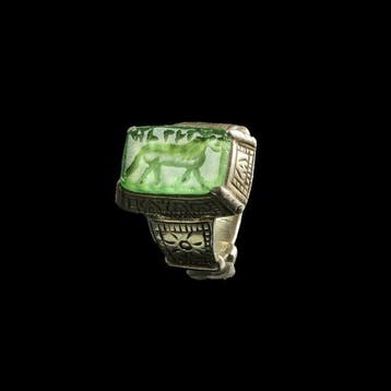 Ottomaan Zilver Ring met intaglio