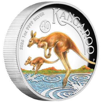 Australië. 1 Dollar 2026 Australian Kangaroo, 1 Oz (.999)
