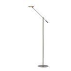 Chromen staande leeslamp modern, Anselmo, 9W, 3000K LED, Nieuw, Ophalen of Verzenden, Metaal, Modern